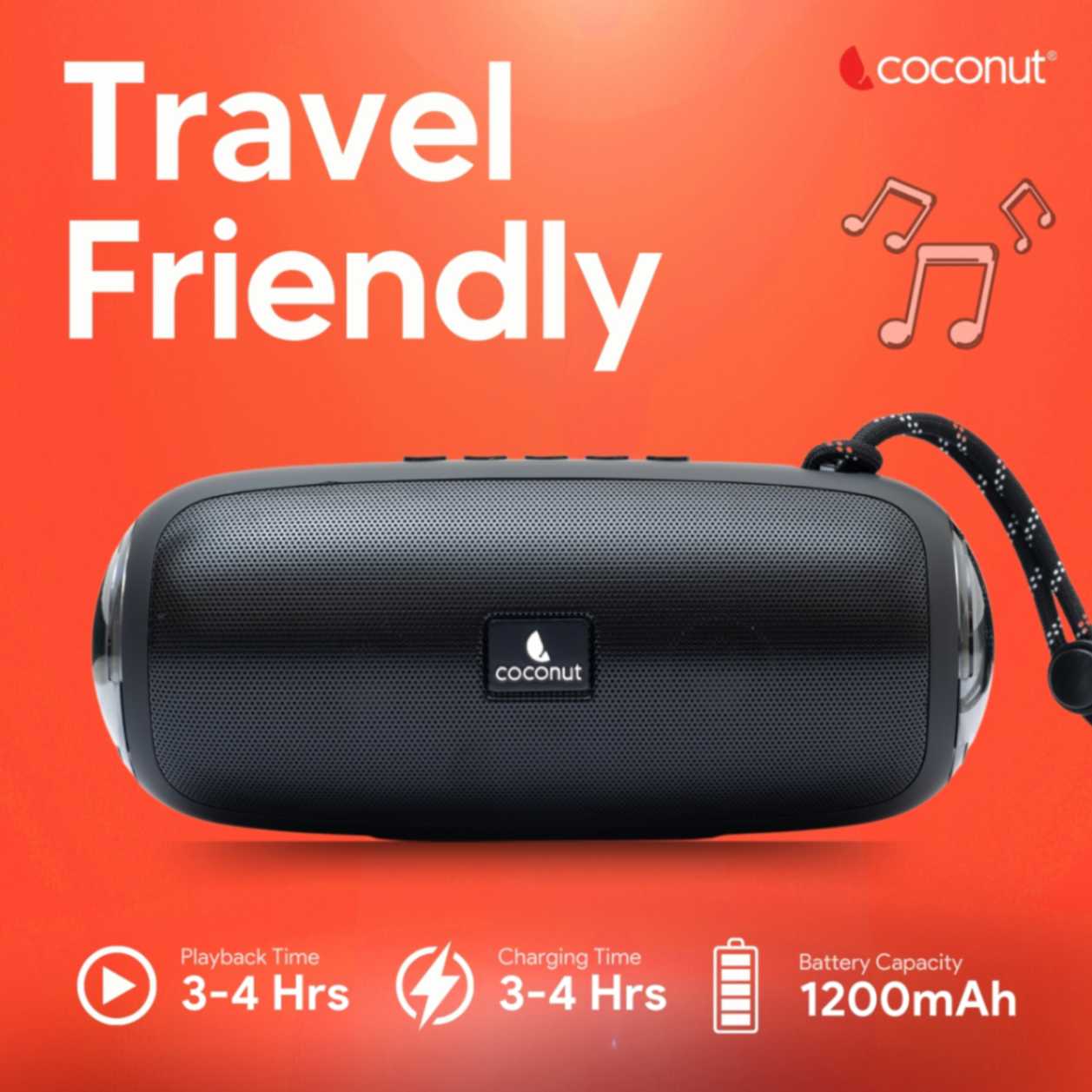 Grace 8W Bluetooth Speaker, RGB portable design, Bluetooth 5.1 tech